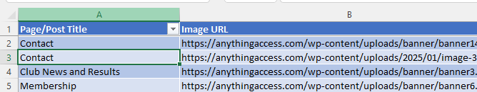 Exported Listing