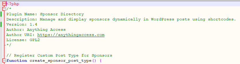 Sponsors Details
